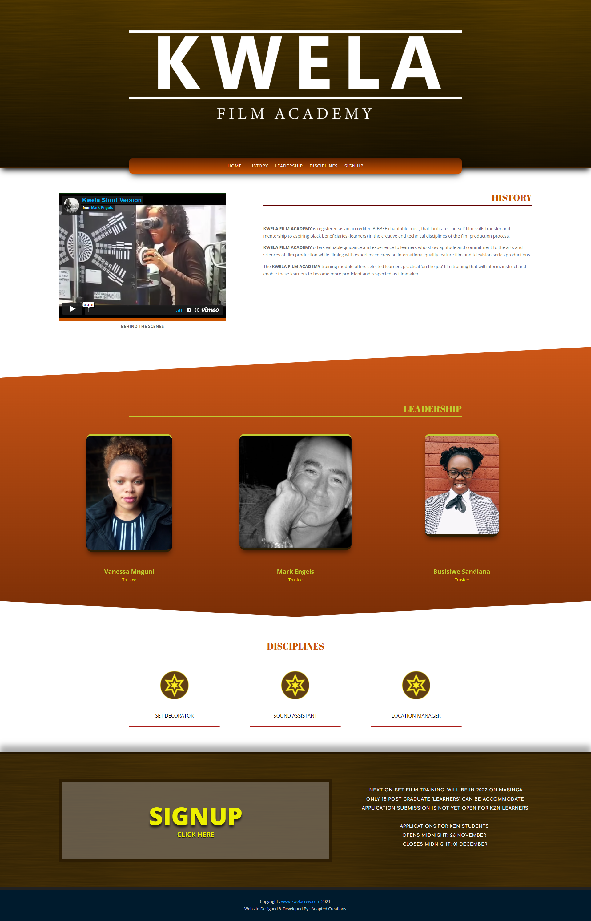 Kwela Film Academy